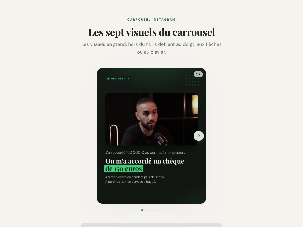 Aperçu : carrousel